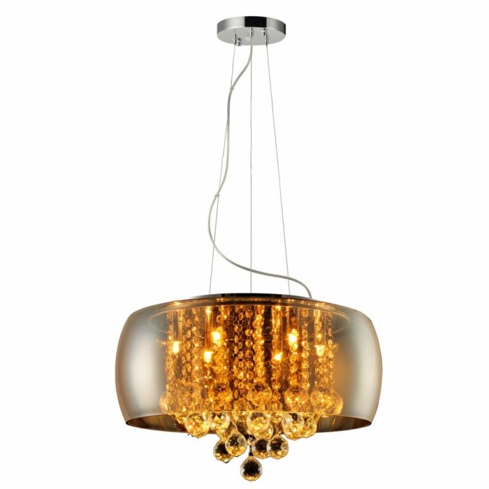 Lustre Vidro Wessex 500 Âmbar Translúcido – Avant