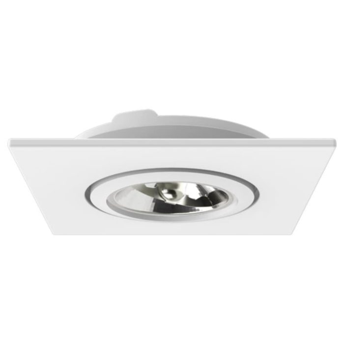 Spot Face Plana Embutir Quadrado Ar70 Branco – Interlight