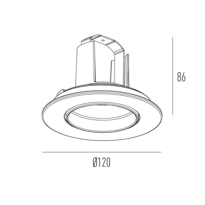 Spot Face Plana Embutir Redondo Par20 Branco – Interlight