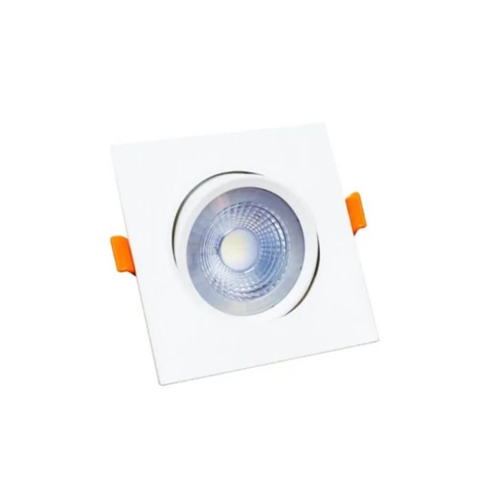 Spot Led Quadrado Embutir 5w Bivolt Branco Quente – Ledgold