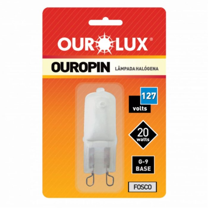 Lâmpada Halógena Ouropin G9 20w 127v Fosca – Ourolux