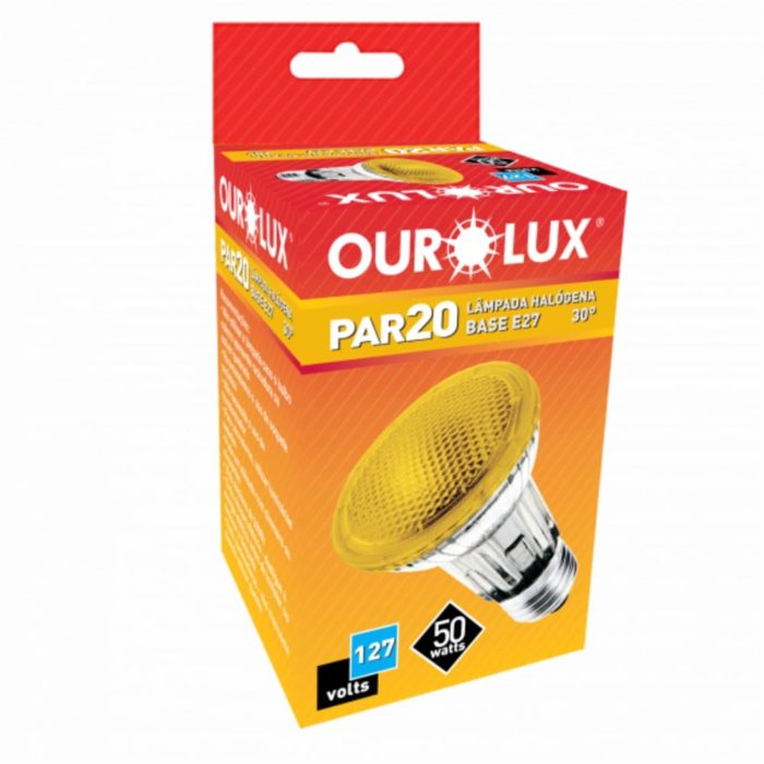 Lâmpada Halógena Par20 50w 127v 30º Amarela – Ourolux